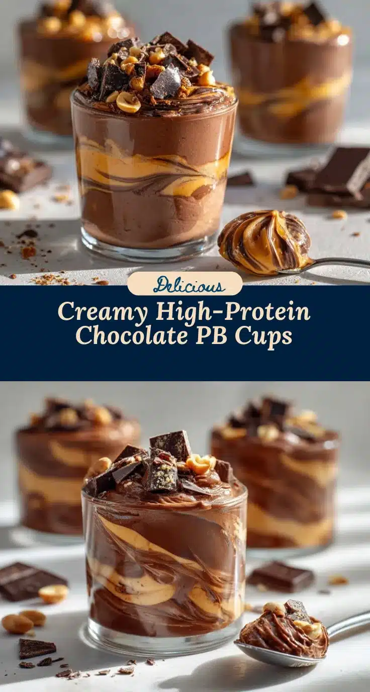 high-protein chocolate peanut butter pudding cups recipe