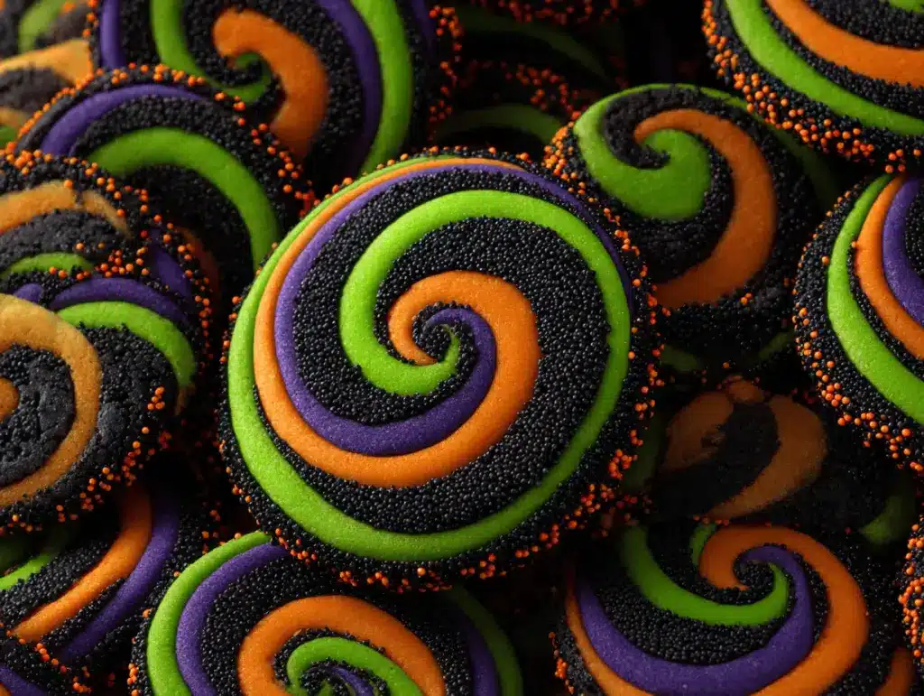 Hocus Pocus Swirl Halloween Cookies - featured image