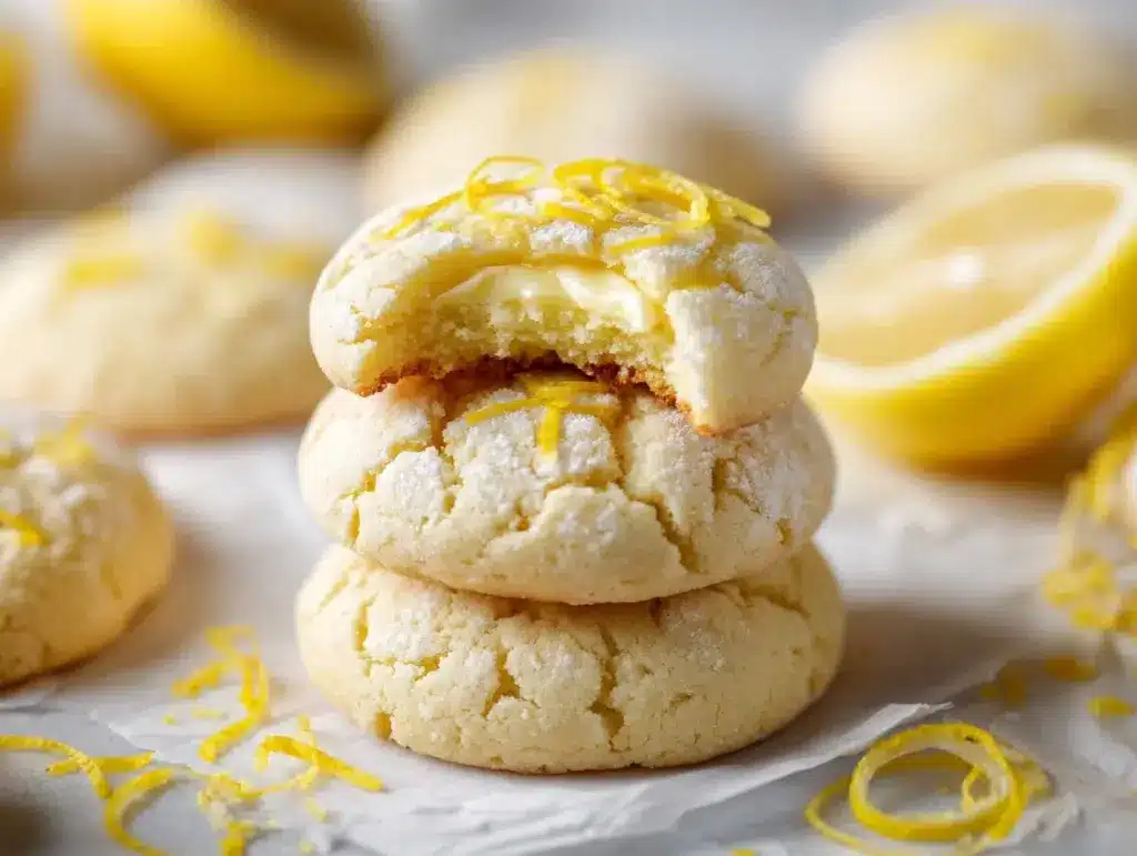 lemon cheesecake cookies - featured image