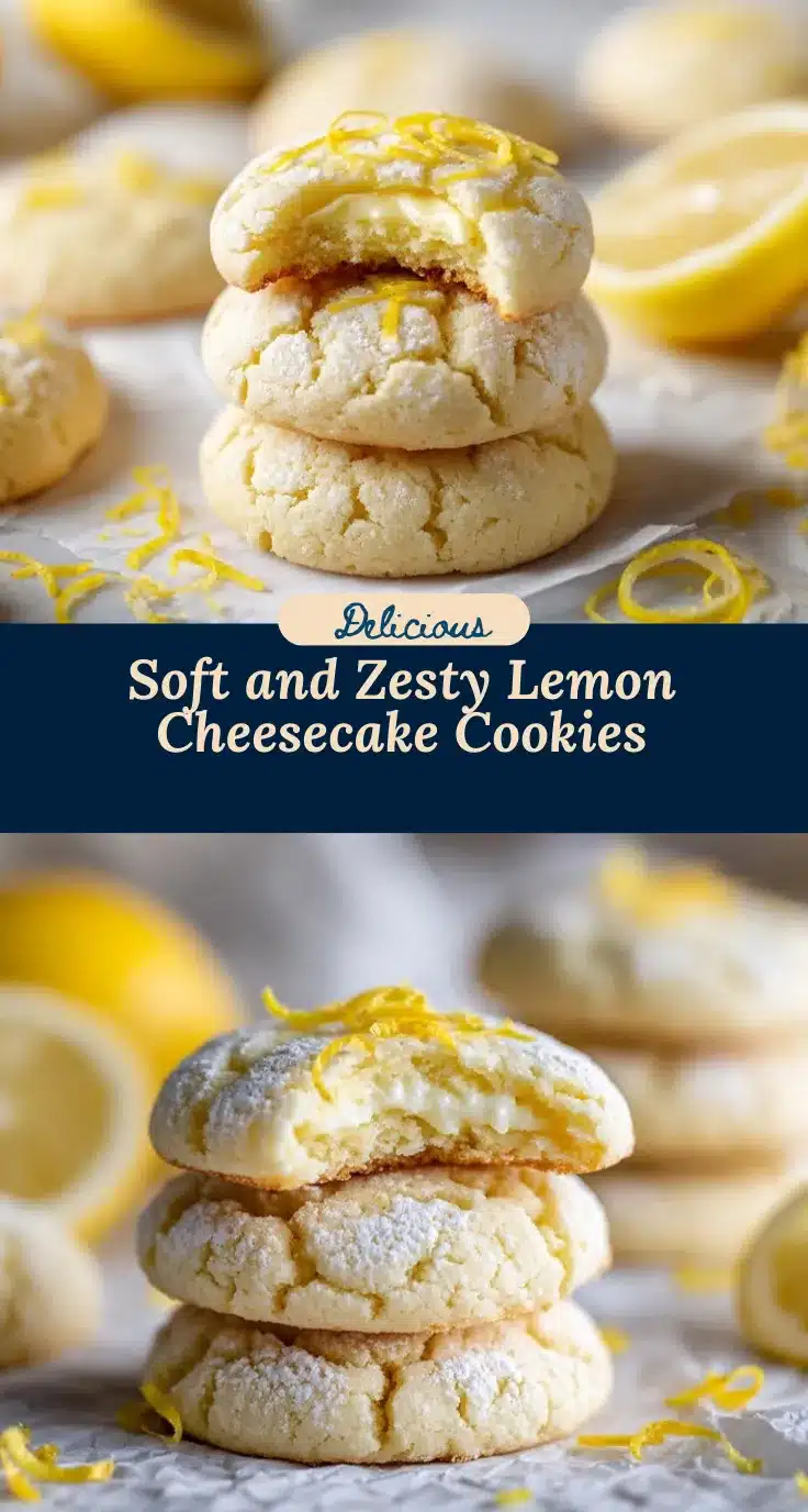 lemon cheesecake cookies recipe