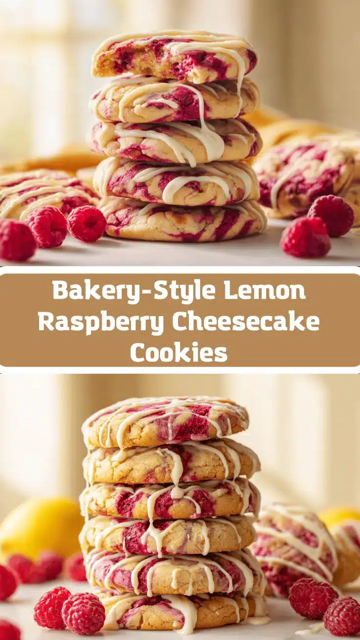 lemon raspberry cheesecake cookies recipe