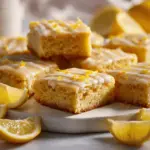 lemon sugar cookie bars - featured image