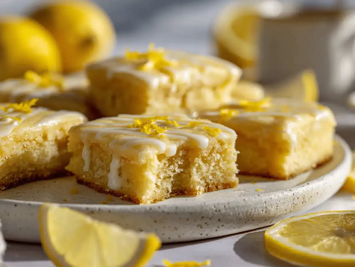 lemon sugar cookie bars preparation steps