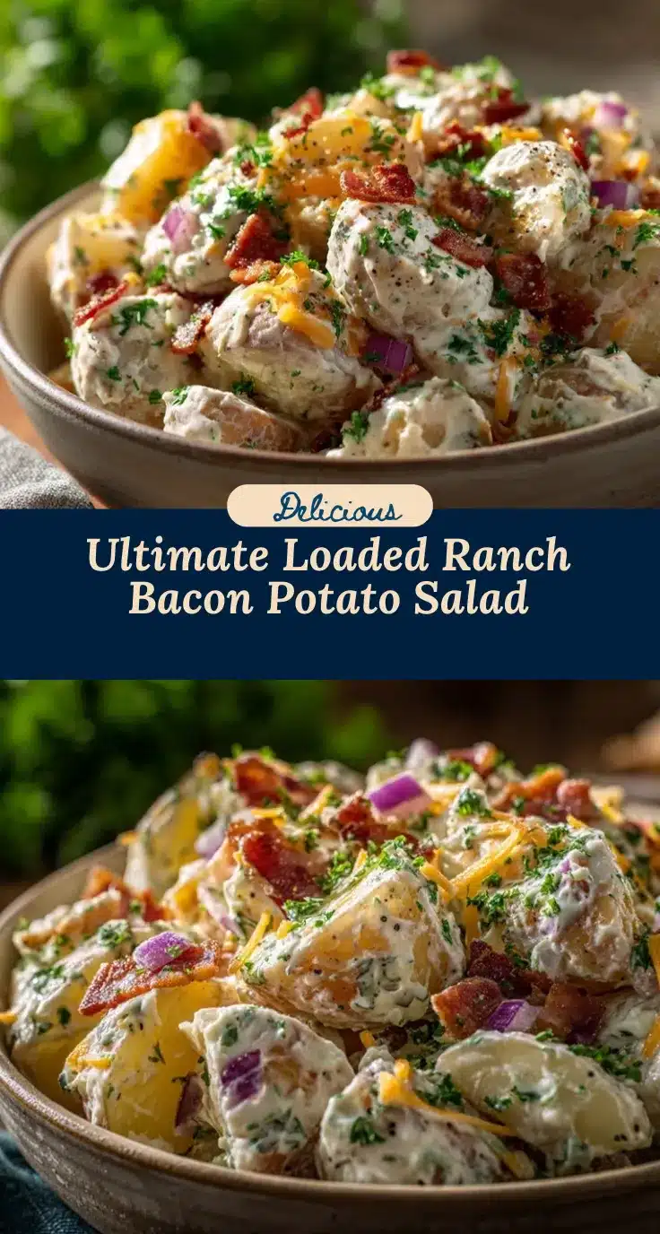 loaded ranch bacon cheddar potato salad recipe