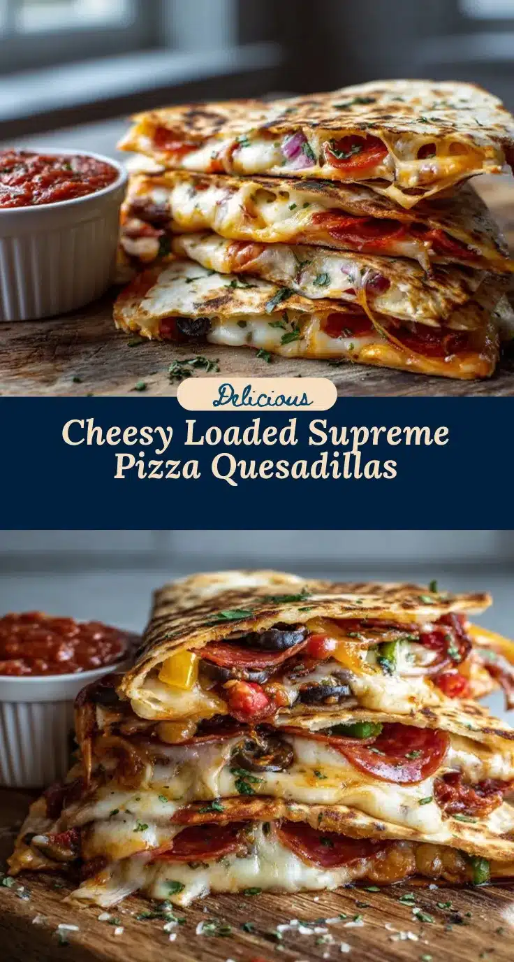 loaded supreme pizza quesadillas recipe