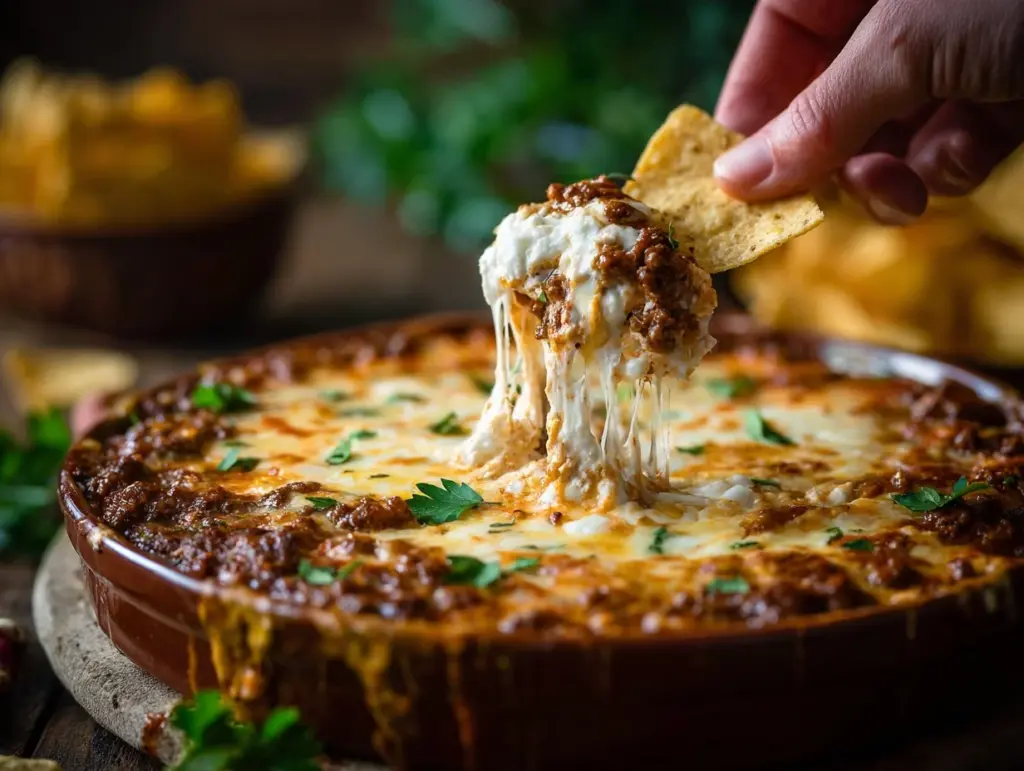 loaded taco cheese dip - featured image
