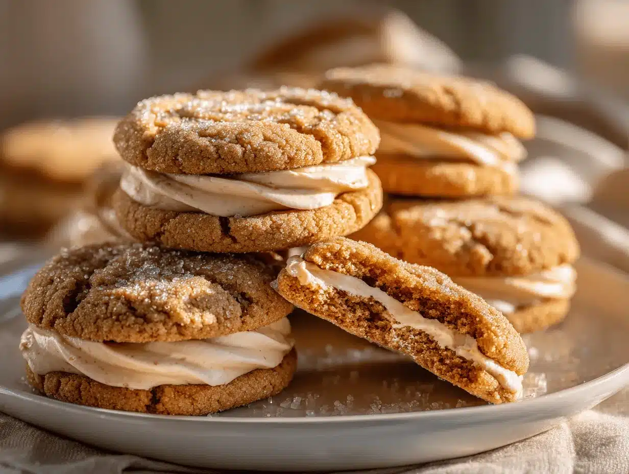 maple brown sugar cookie sandwiches preparation steps