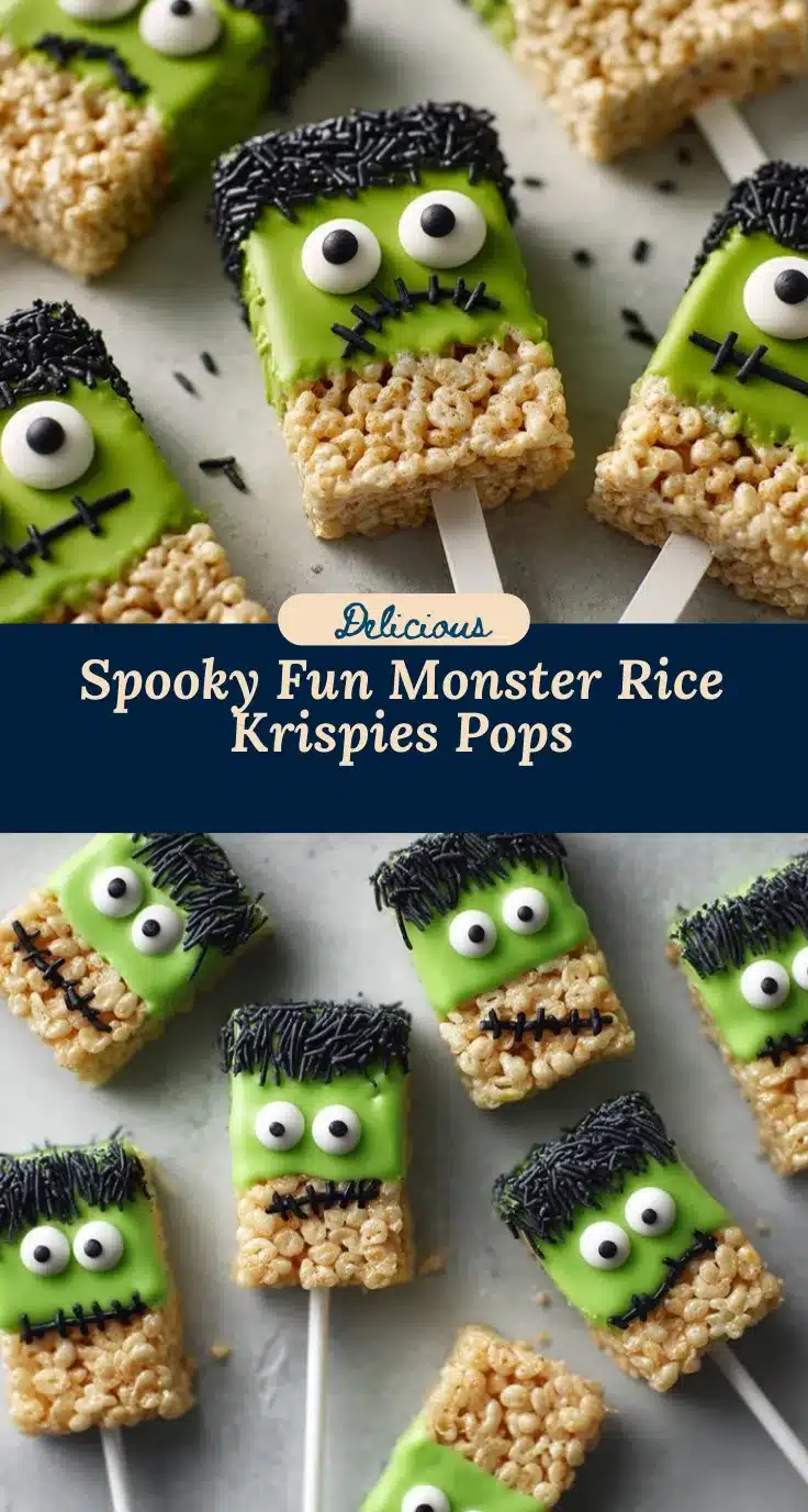 Monster Halloween Rice Krispies Pops recipe