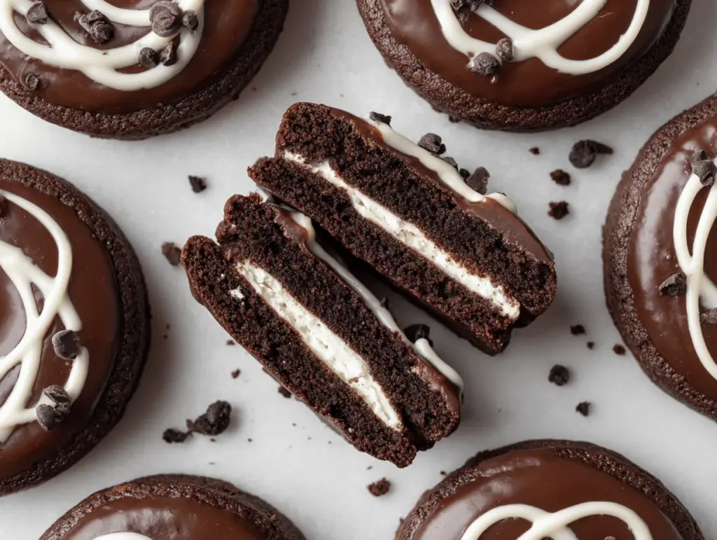 Oreo-Stuffed Hostess Cupcake Cookies - featured image