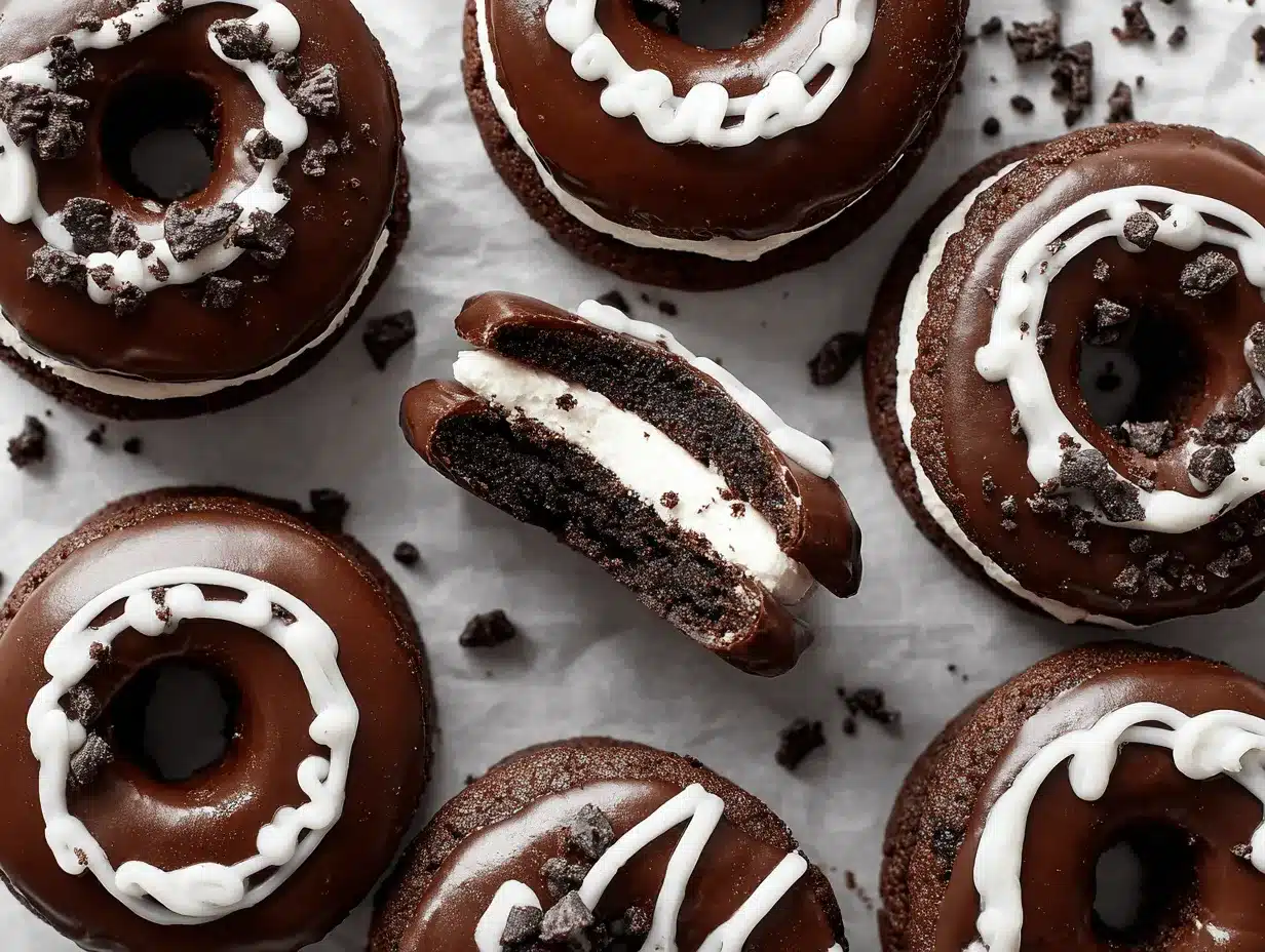 Oreo-Stuffed Hostess Cupcake Cookies preparation steps