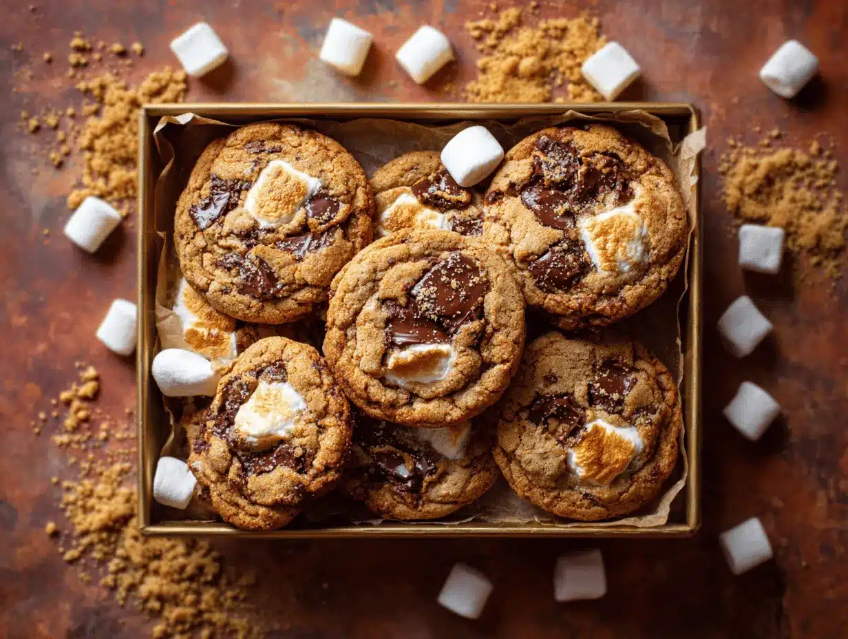 peanut butter smores cookies preparation steps
