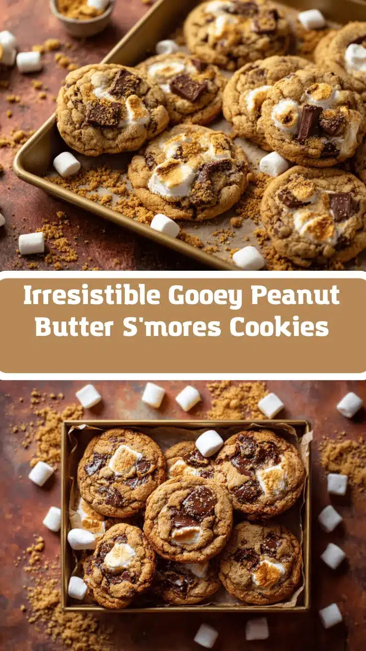 peanut butter smores cookies recipe