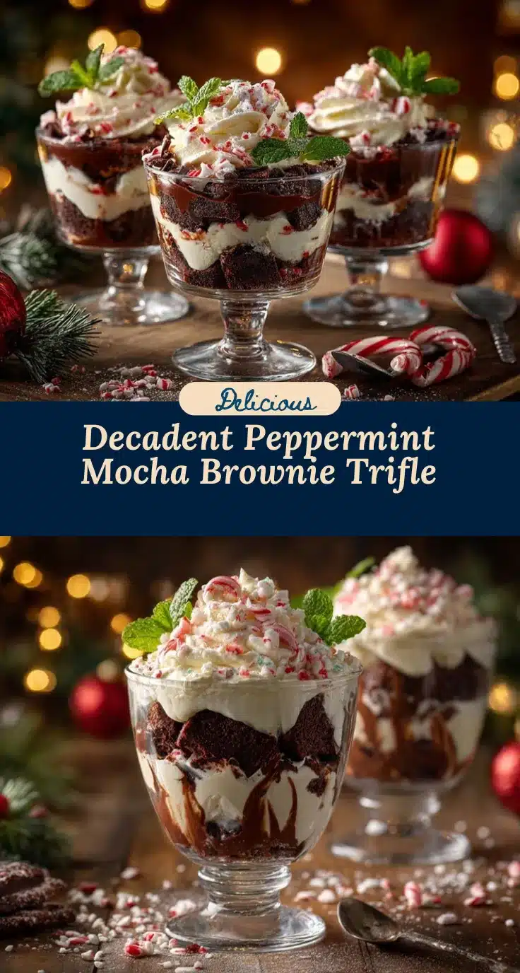 peppermint mocha brownie trifle recipe