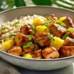 pineapple chicken and rice - featured image