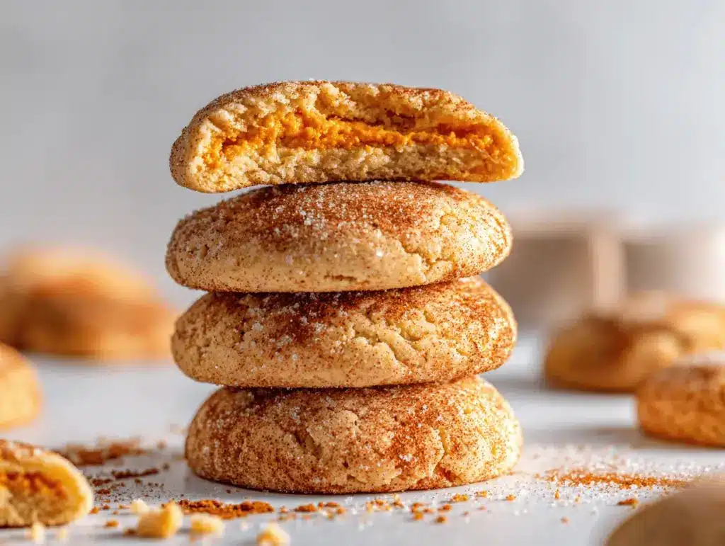 Pumpkin Cheesecake Snickerdoodle Cookies - featured image