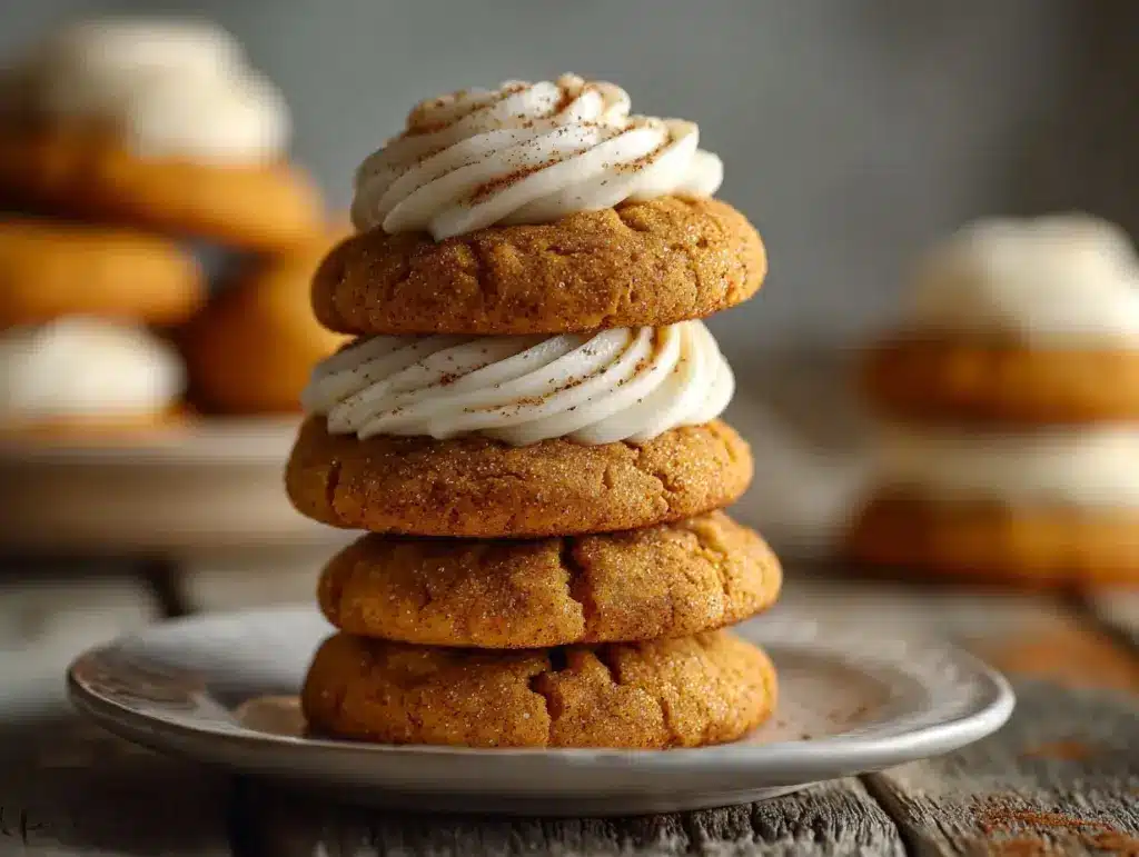 pumpkin spice snickerdoodle cookies - featured image