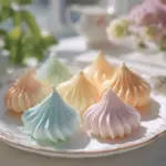rainbow jello meringue kisses - featured image