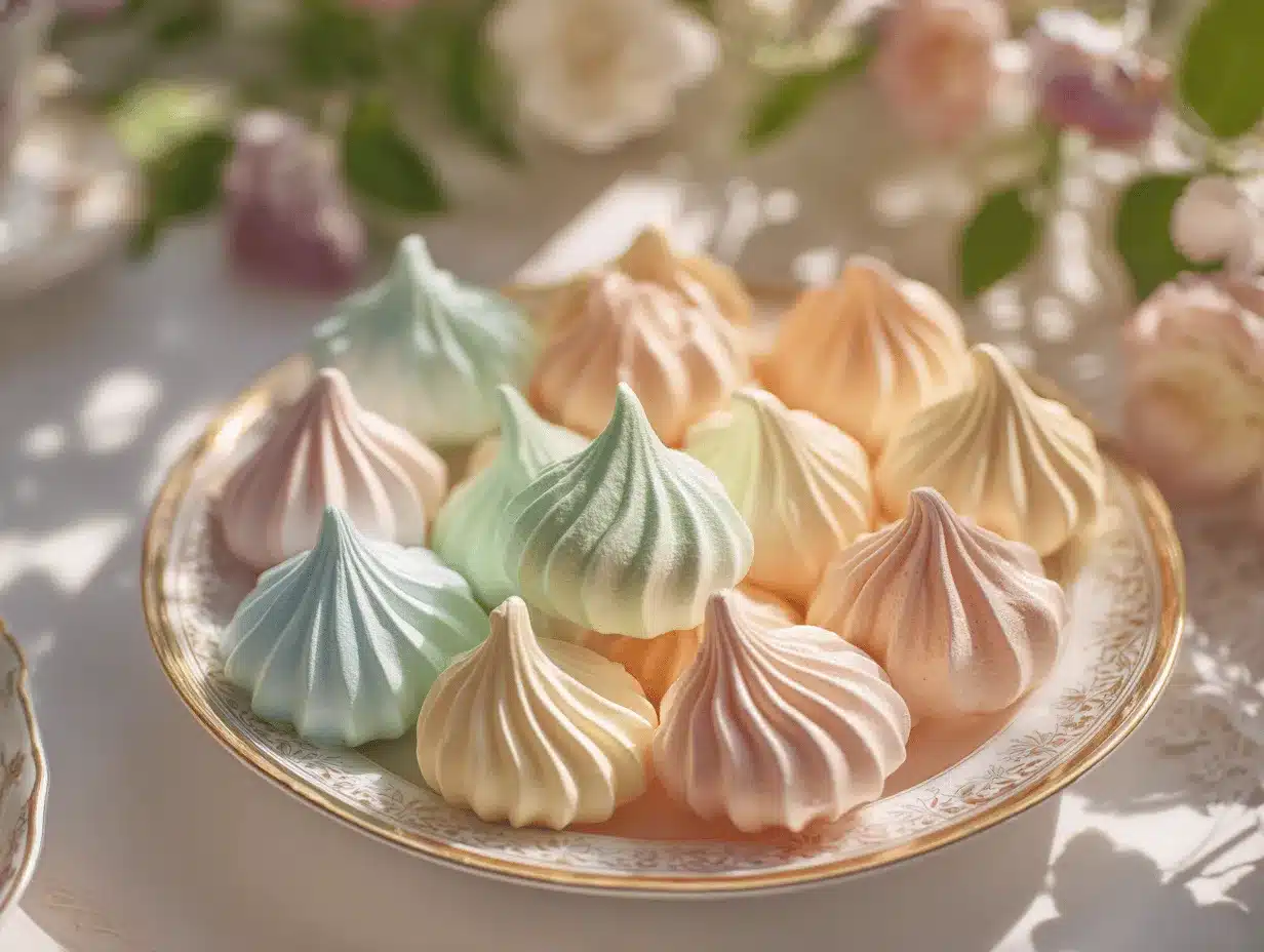 rainbow jello meringue kisses preparation steps