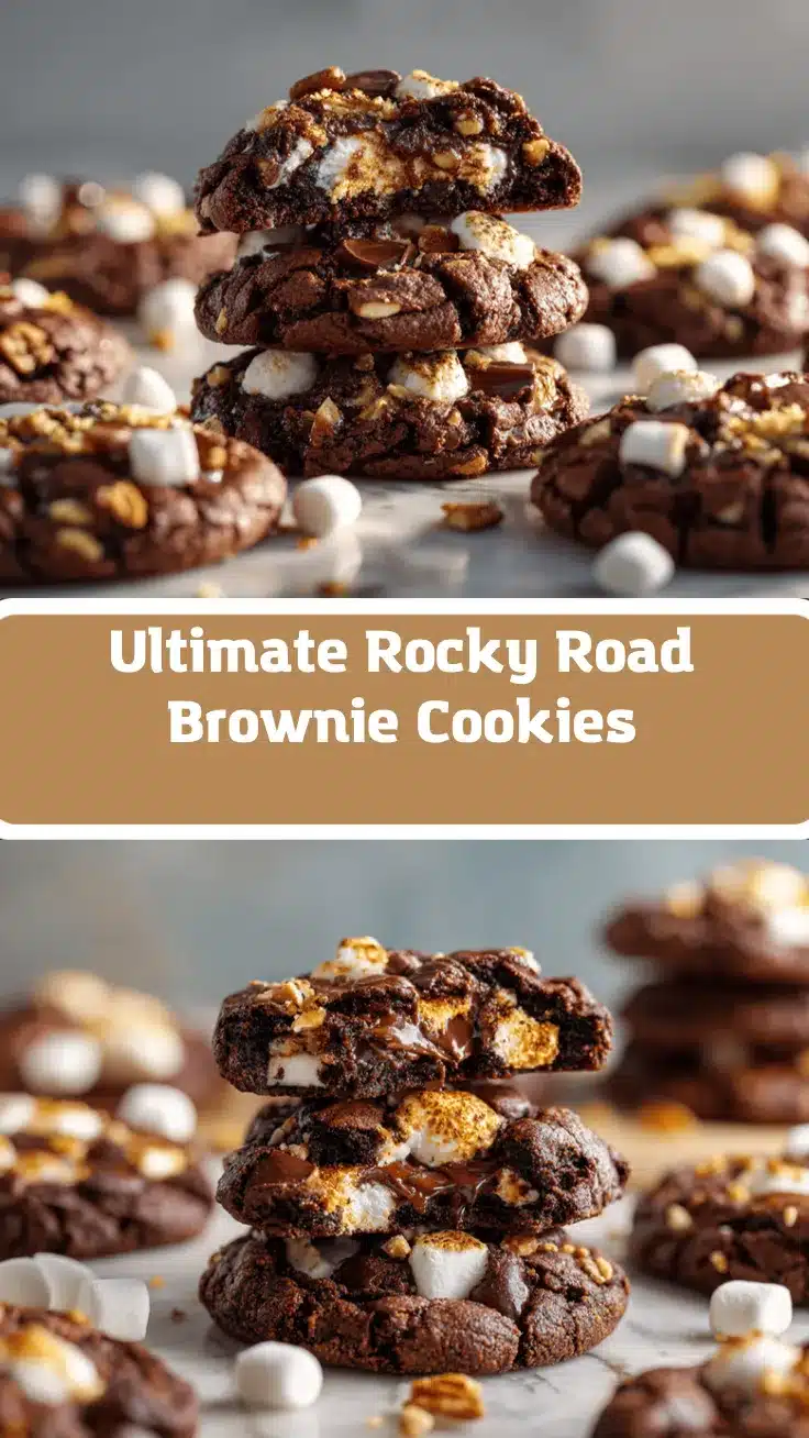 Rocky Road Brownie Cookies recipe