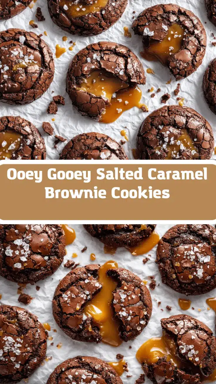 salted caramel brownie cookies recipe