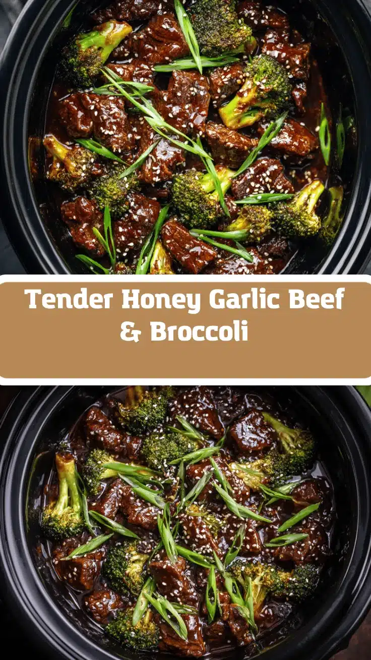 slow cooker honey garlic beef and broccoli recipe