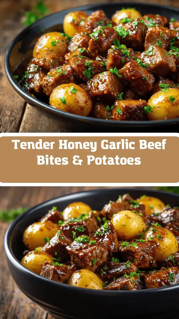 slow cooker honey garlic butter beef bites recipe