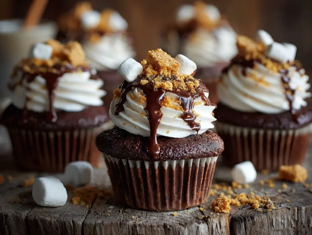 smore cupcakes - featured image