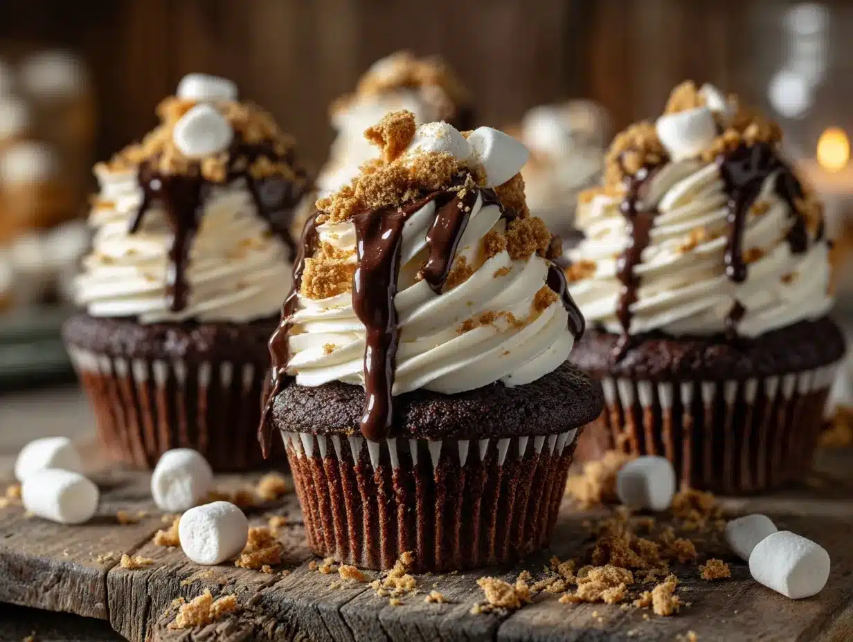 smore cupcakes preparation steps