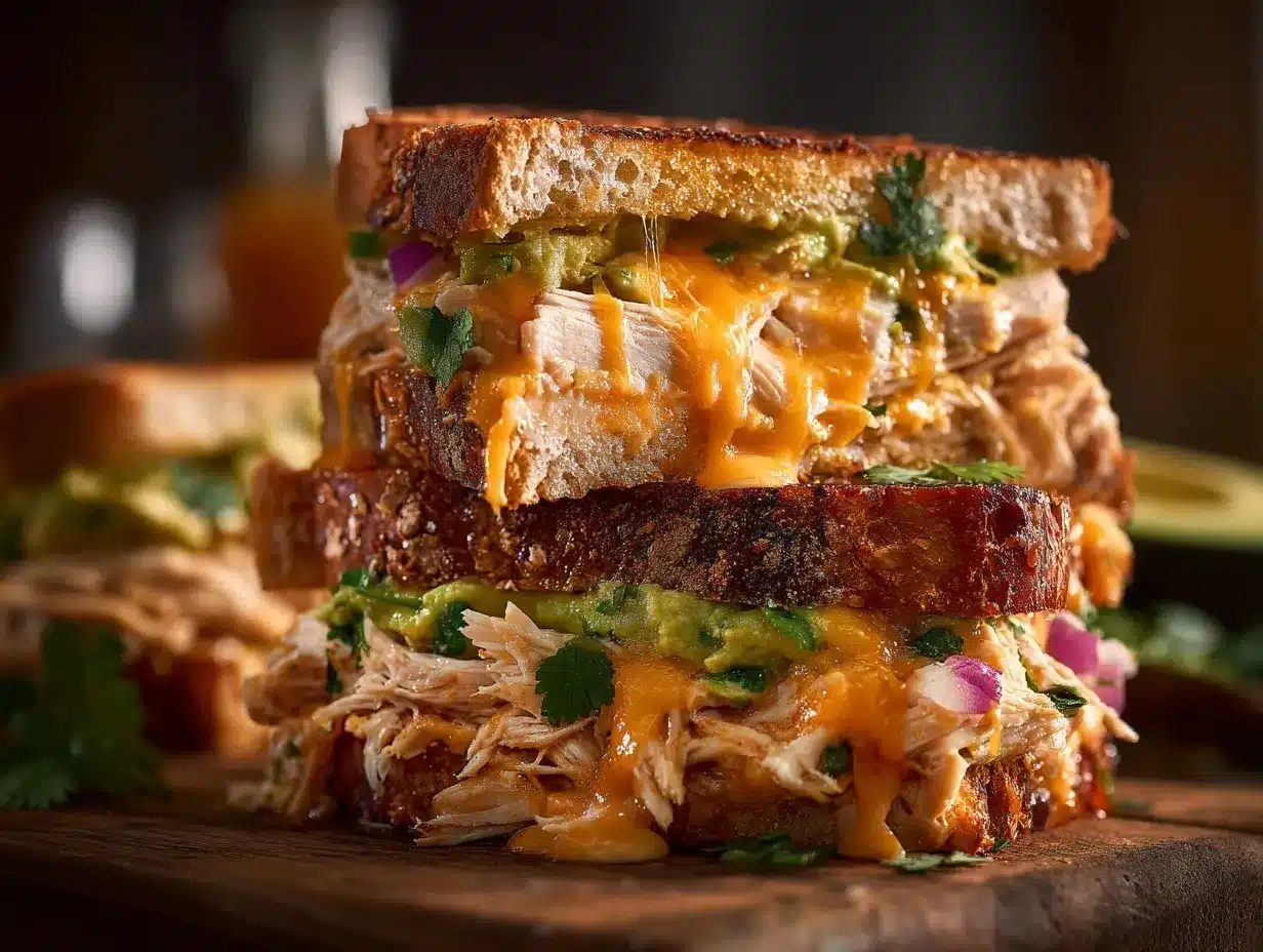 spicy southwest chicken avocado melt preparation steps
