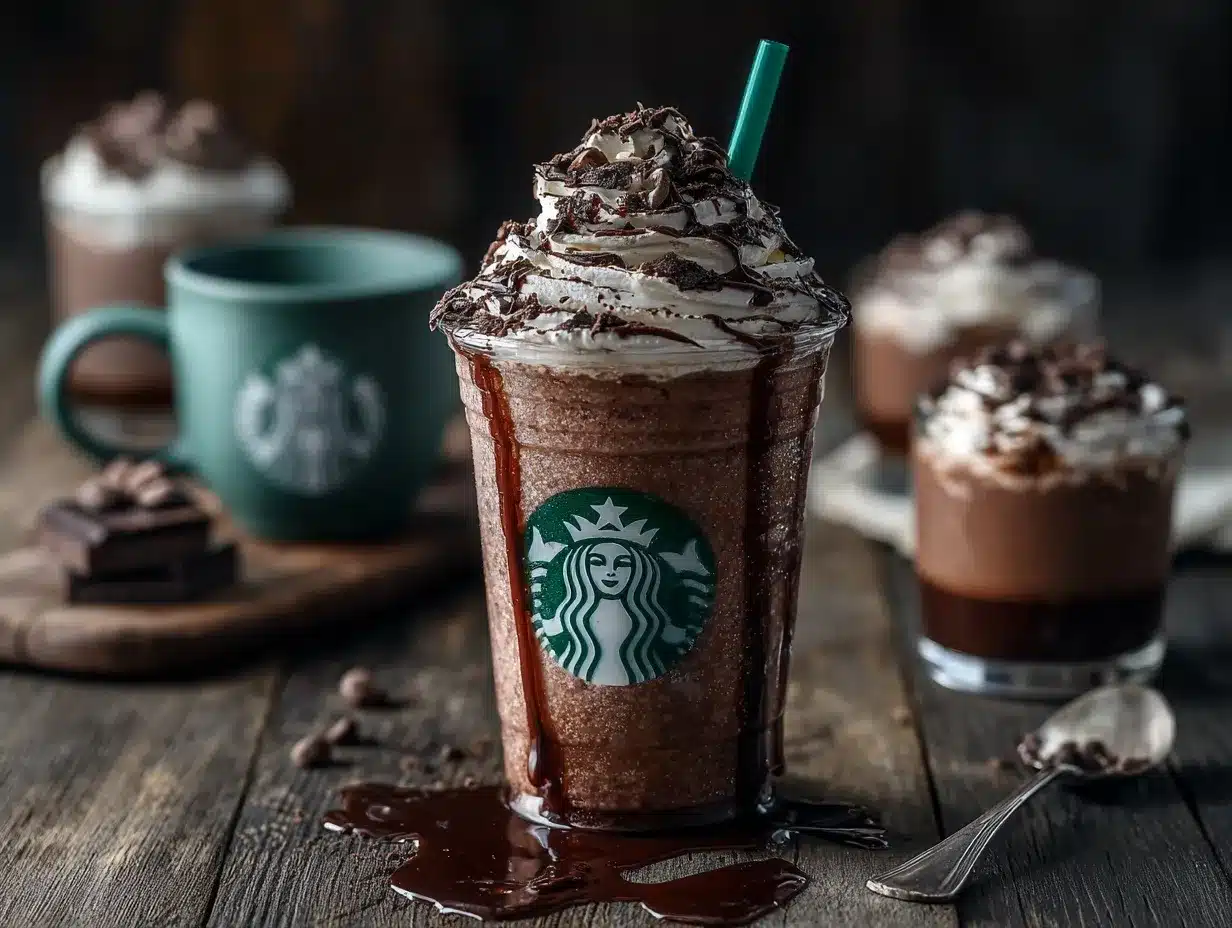 Starbucks Double Chocolate Chip Frappuccino Copycat preparation steps