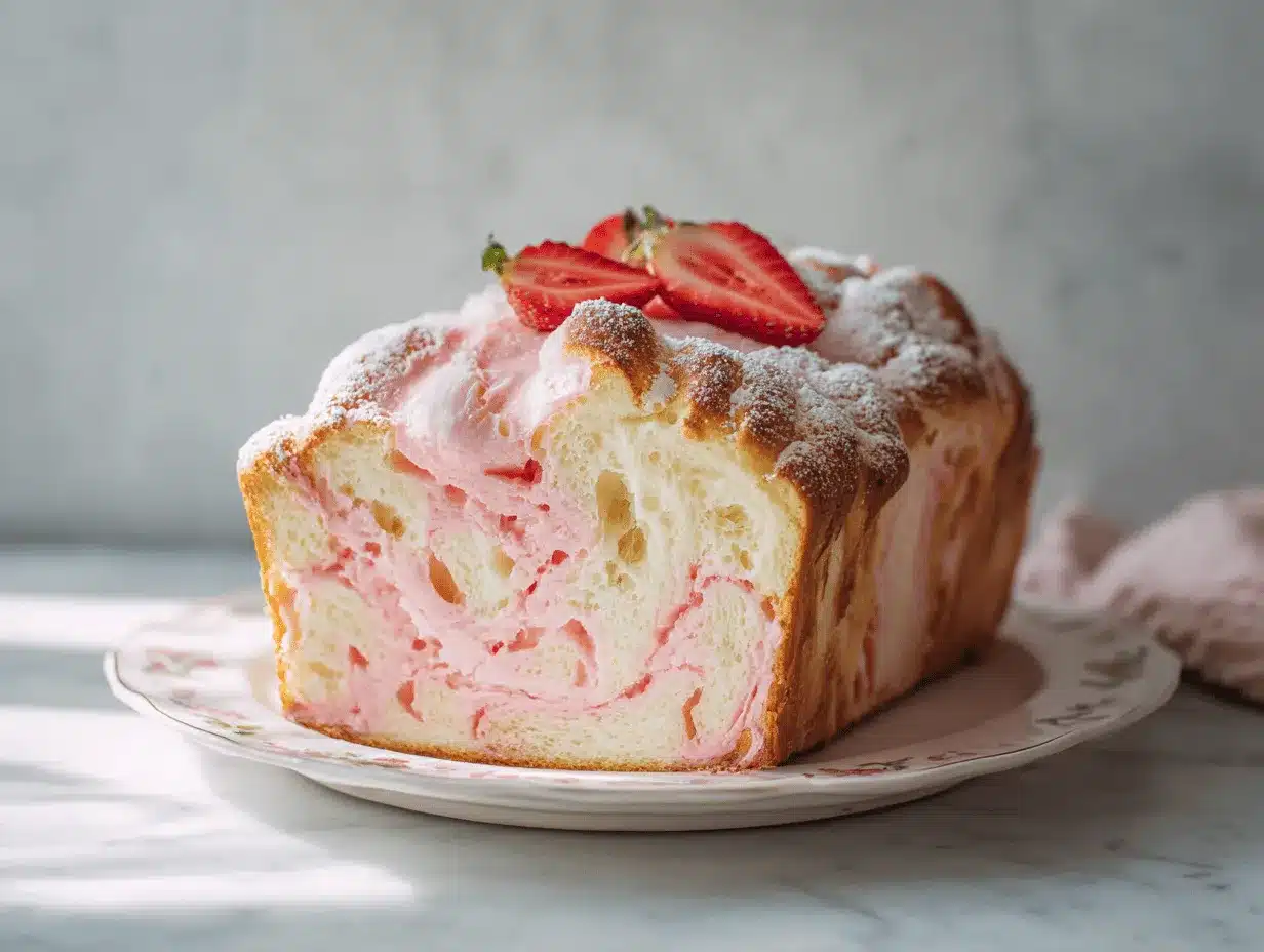 strawberry cheesecake cloud bread preparation steps