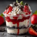 strawberry Oreo cheesecake cup - featured image