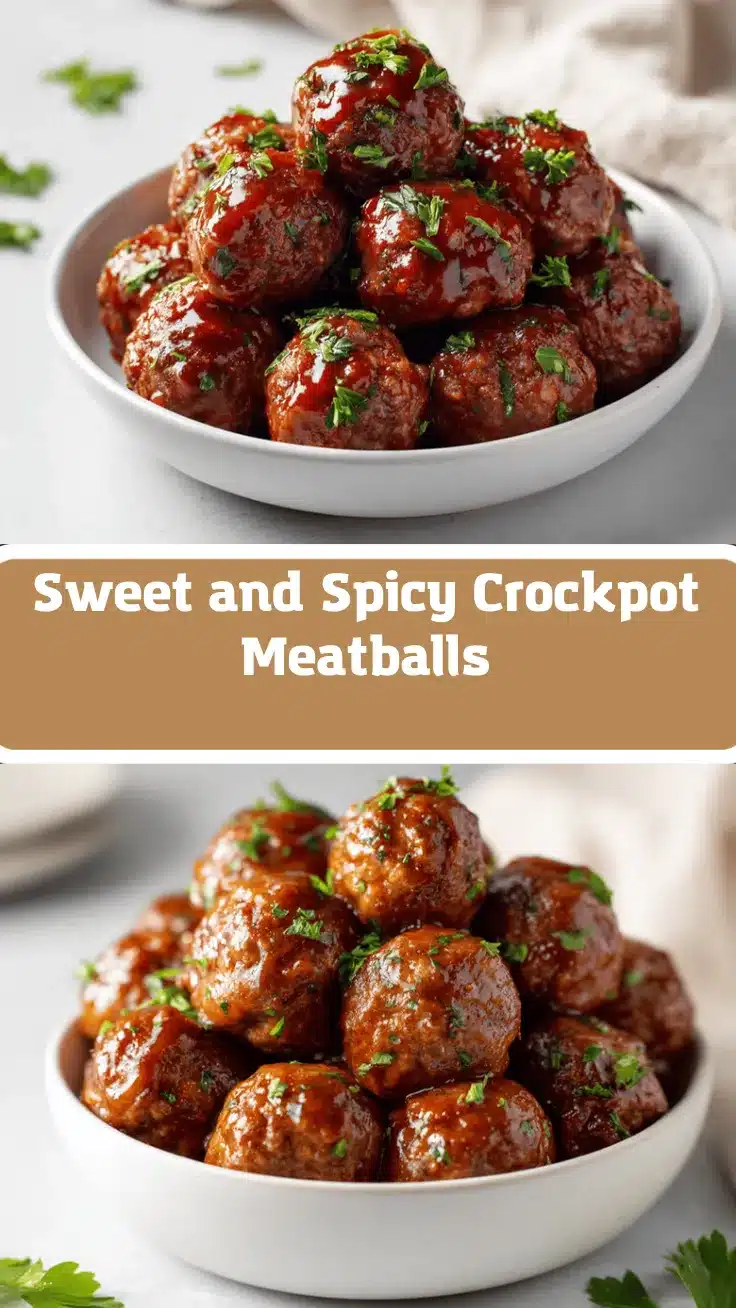 sweet and spicy crockpot meatballs recipe