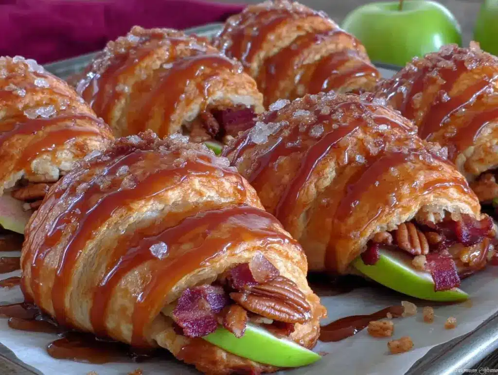 caramel apple rolls - featured image