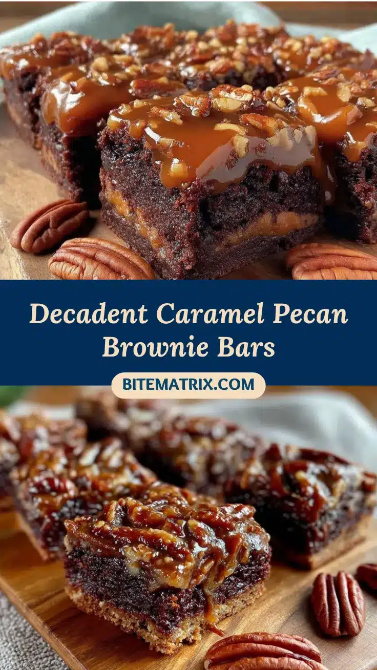 caramel pecan pie brownie bars recipe