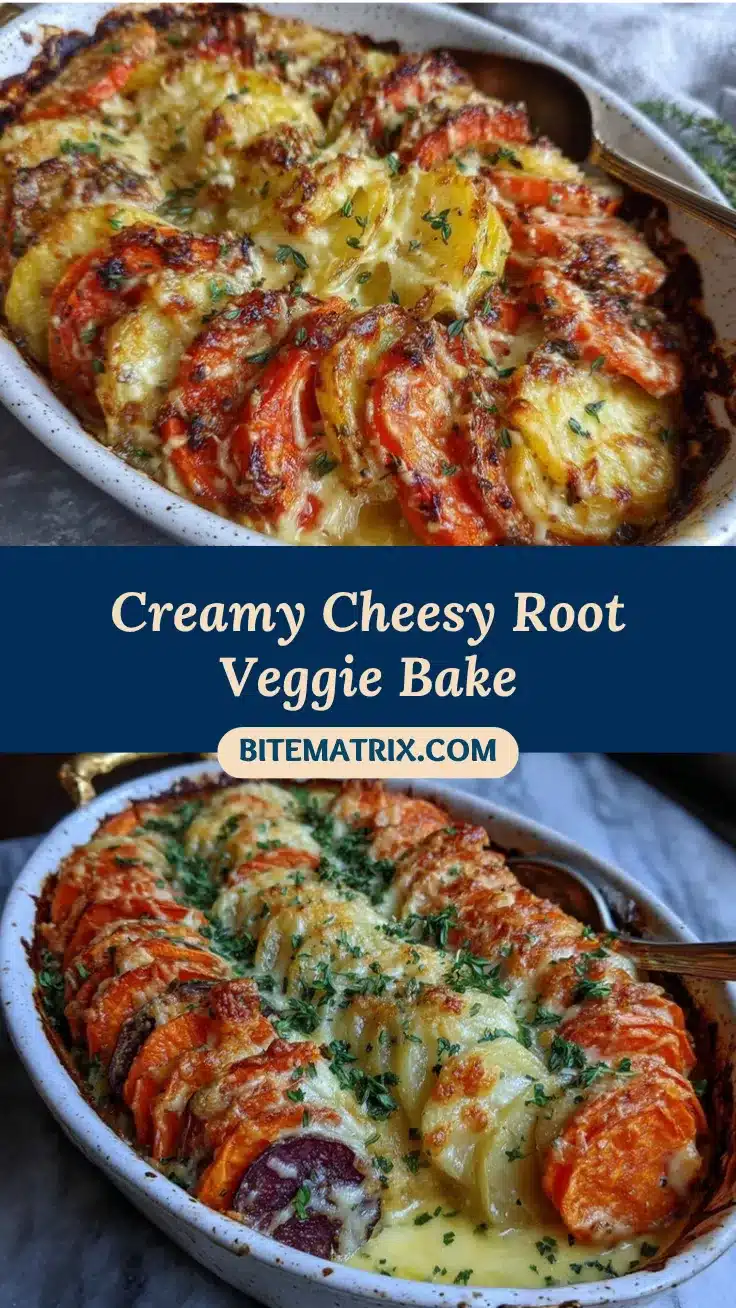 cheesy root vegetable gratin recipe