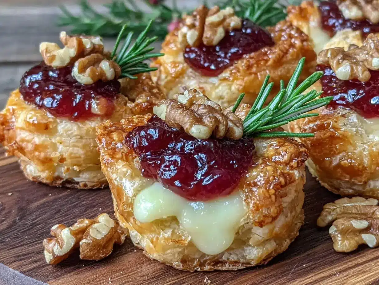 cranberry brie bites preparation steps