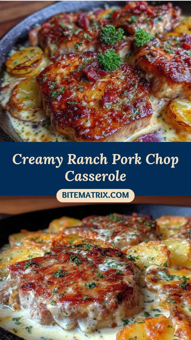 creamy ranch pork chop casserole recipe