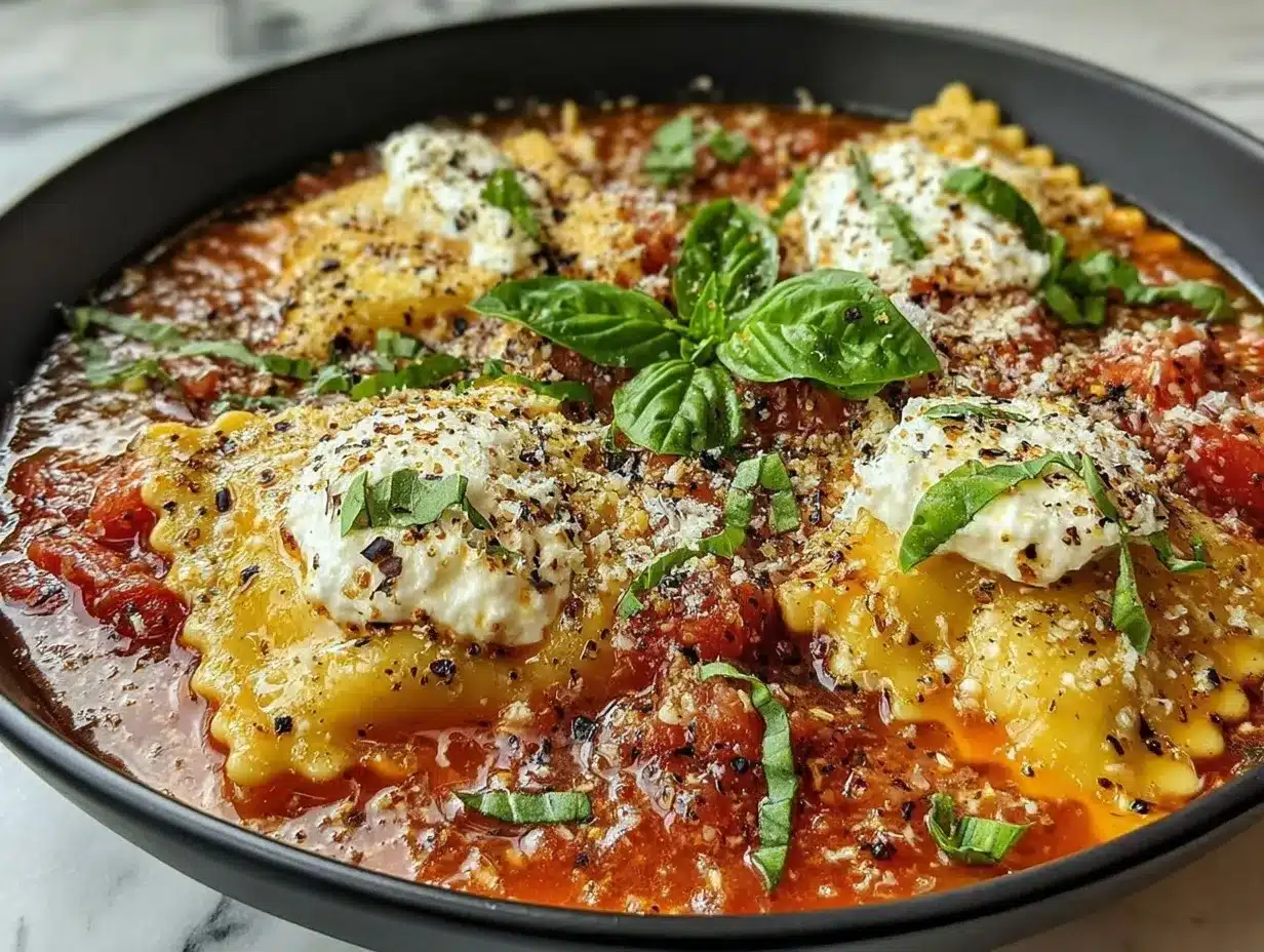 crockpot creamy lasagna soup preparation steps