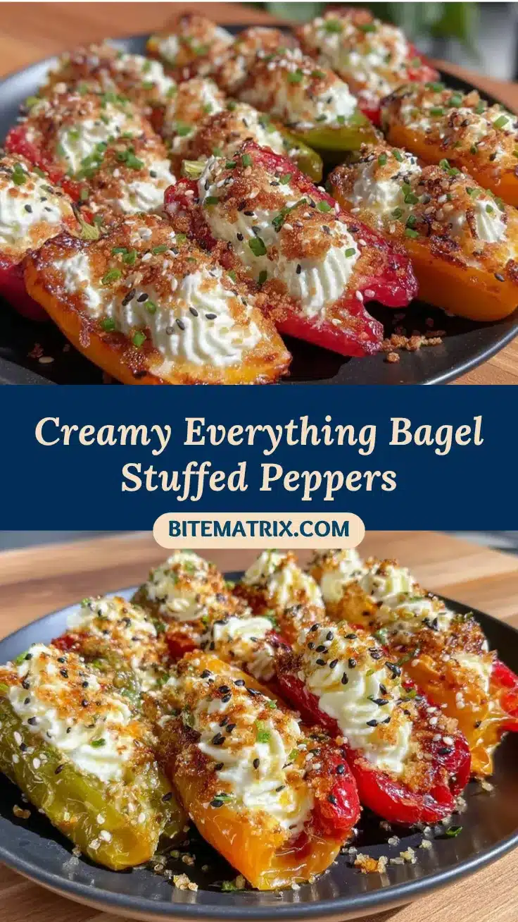everything bagel cream cheese stuffed mini peppers recipe