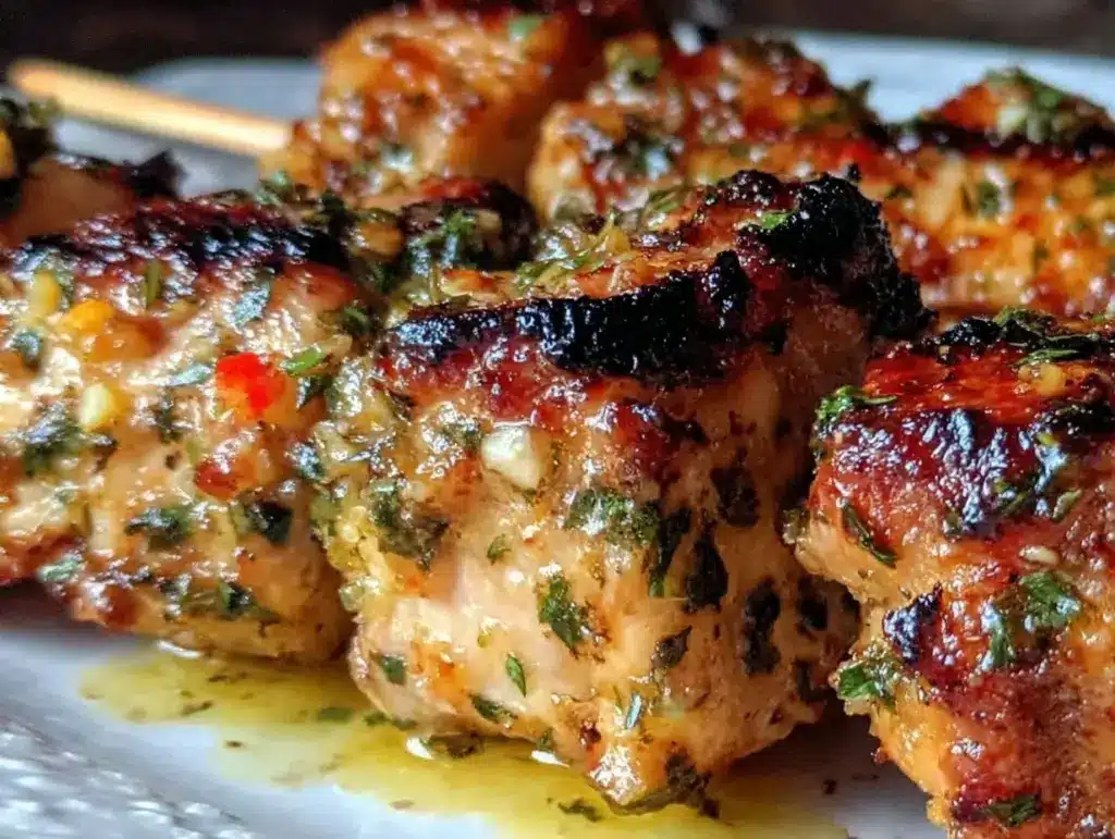 Garlic Parmesan Chicken Skewers - featured image
