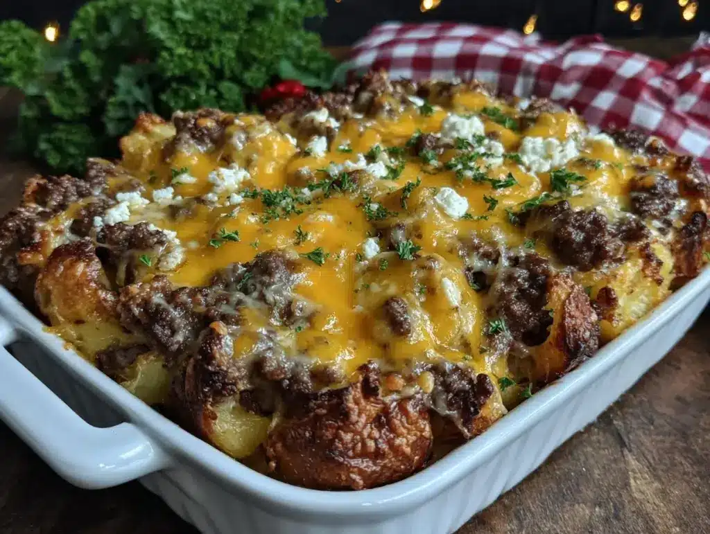 hamburger potato casserole - featured image
