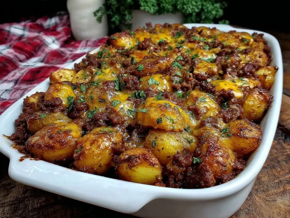 hamburger potato casserole preparation steps