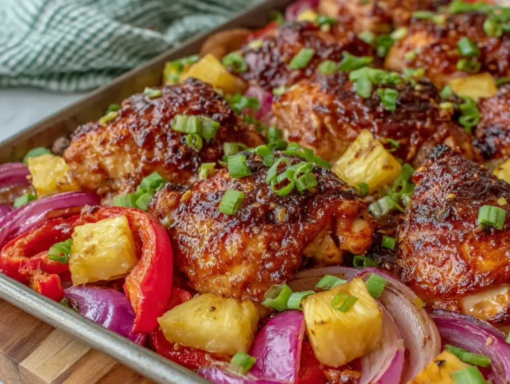 Hawaiian Chicken Sheet Pan - featured image
