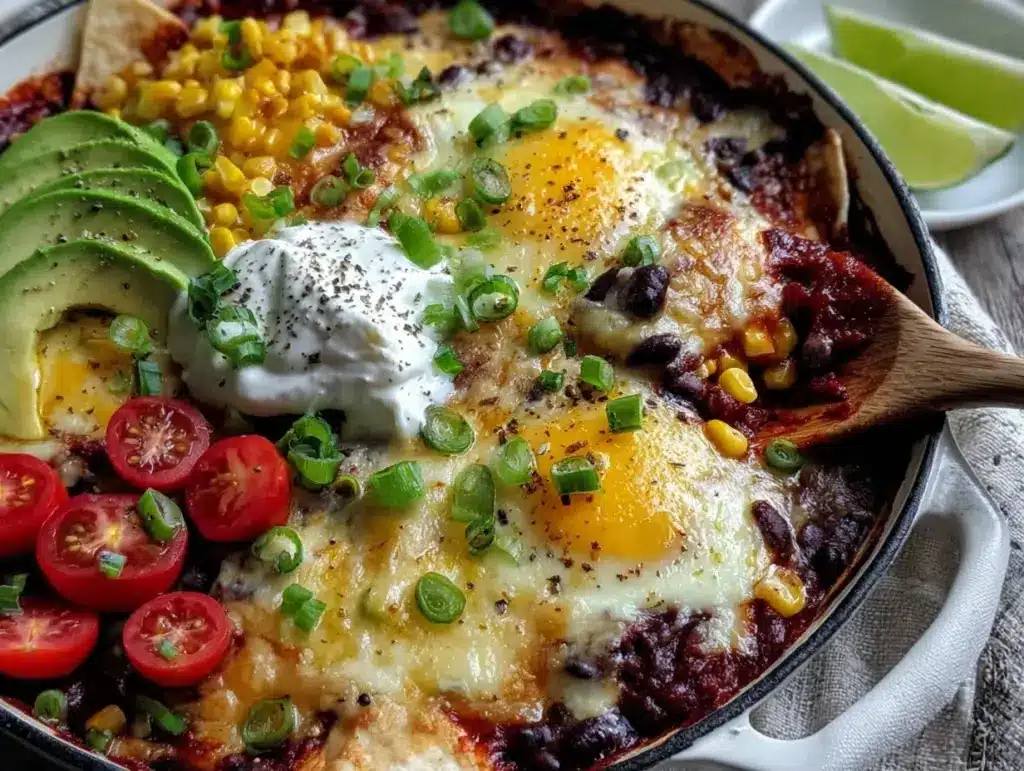 healthy enchilada skillet - featured image