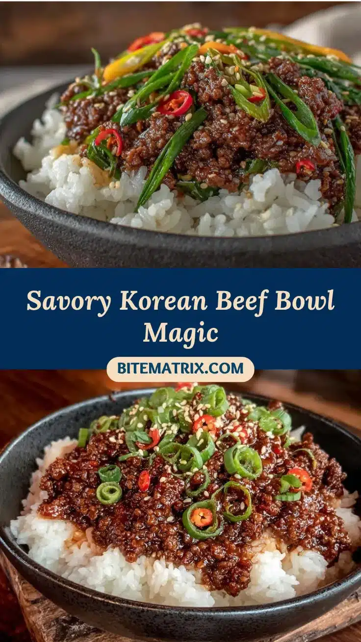 Korean ground beef bowl recipe