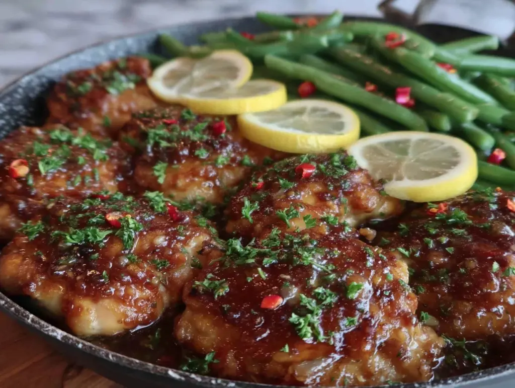 lemon garlic butter chicken - featured image