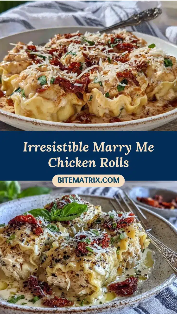 marry me chicken lasagna rolls recipe