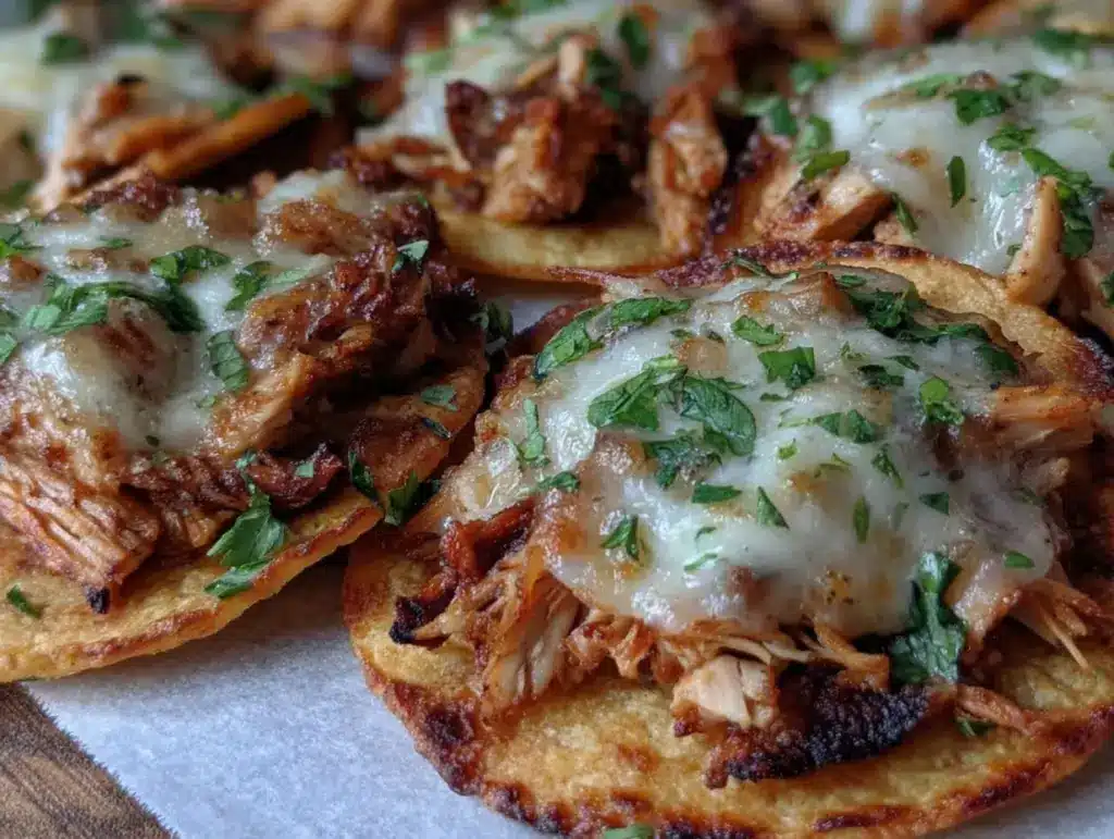 mini baked chicken tacos - featured image