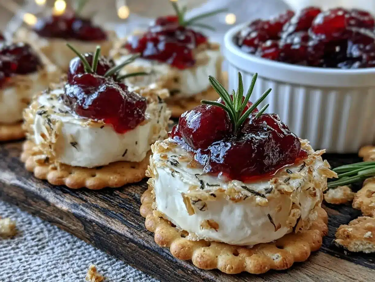 no-bake cranberry brie bites preparation steps